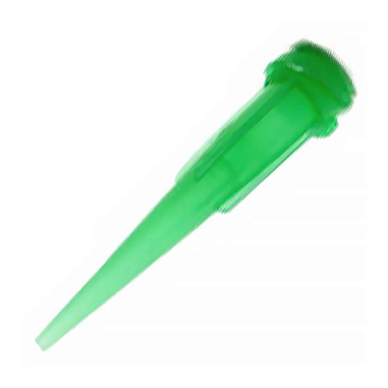 Loctite High Precision Polyethylene 18 Gauge Tapered Dispense Tip with Green Luer Lock Hub, 1-1/4", 50 per Pack
